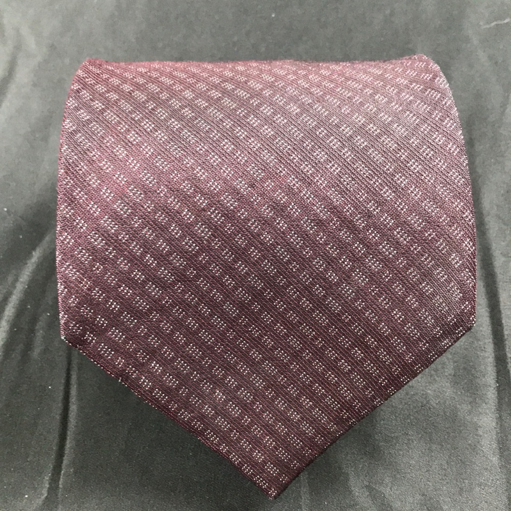 🔴 Donna Karan signature Silk Tie maroon